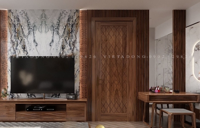 Có nên làm cửa gỗ óc chó tự nhiên không ?